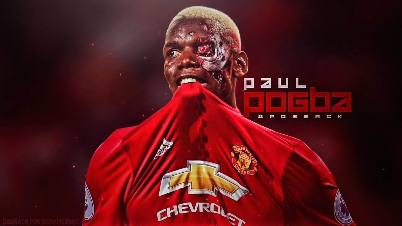 fond d'écran pogba,joueur de football,rouge,jersey,joueur de football,équipe