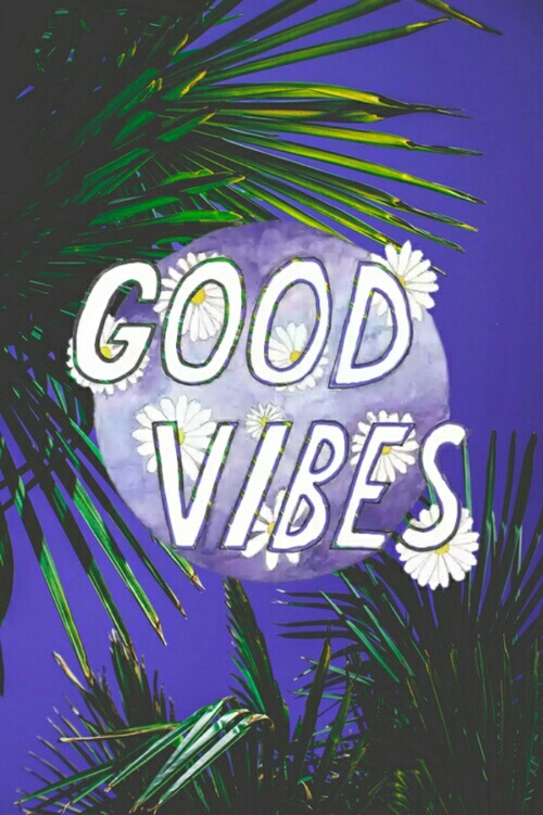 good vibes wallpaper,text,tree,font,illustration,plant (121635) WallpaperUse