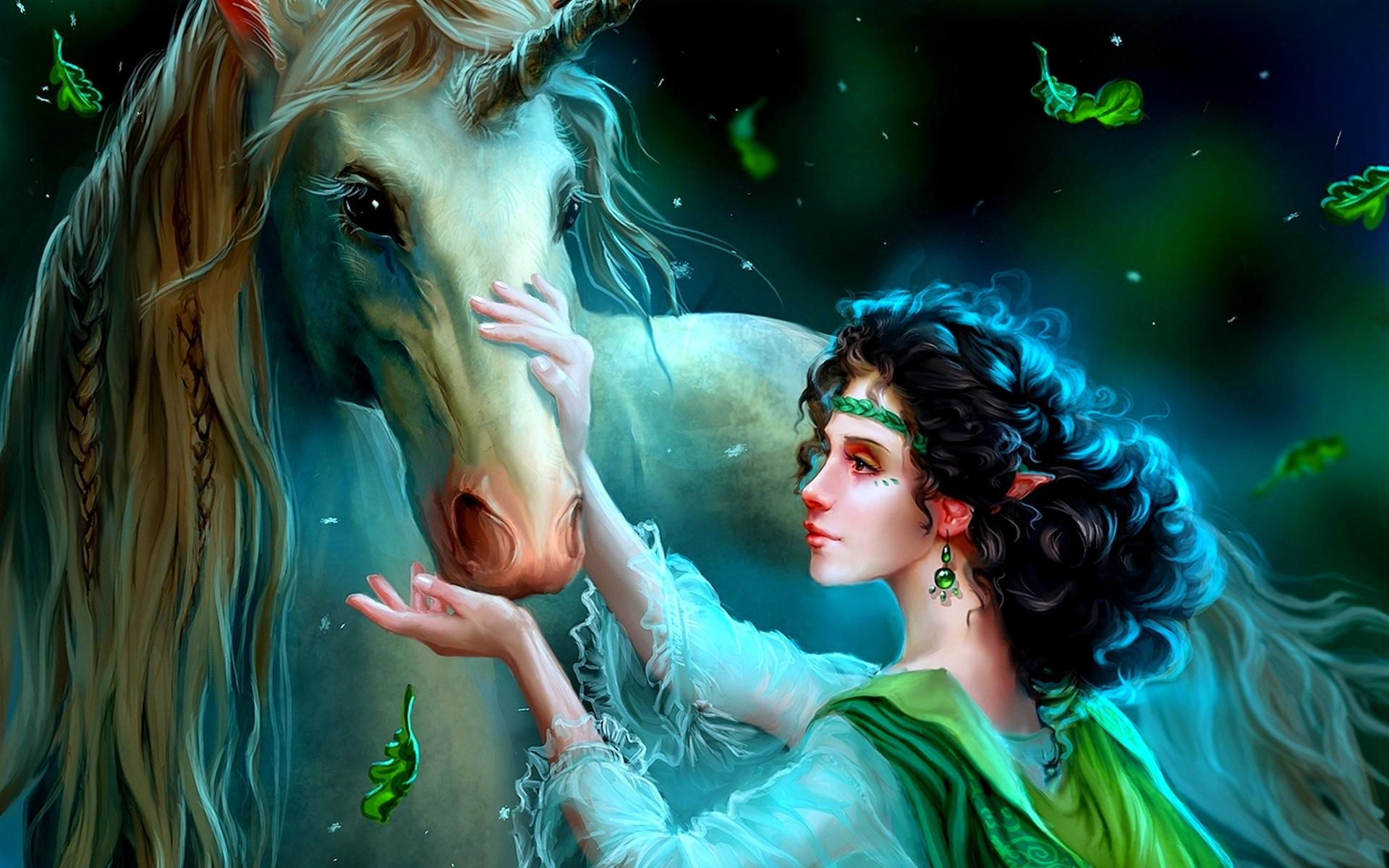 magic touch wallpaper,fictional character,cg artwork,mythical creature,mythology,unicorn