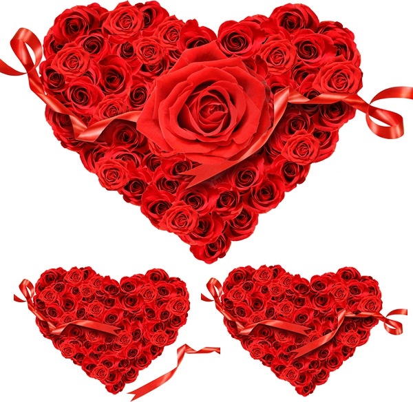 로지 벽지,빨간,심장,발렌타인 데이,꽃을 자르다,사랑
