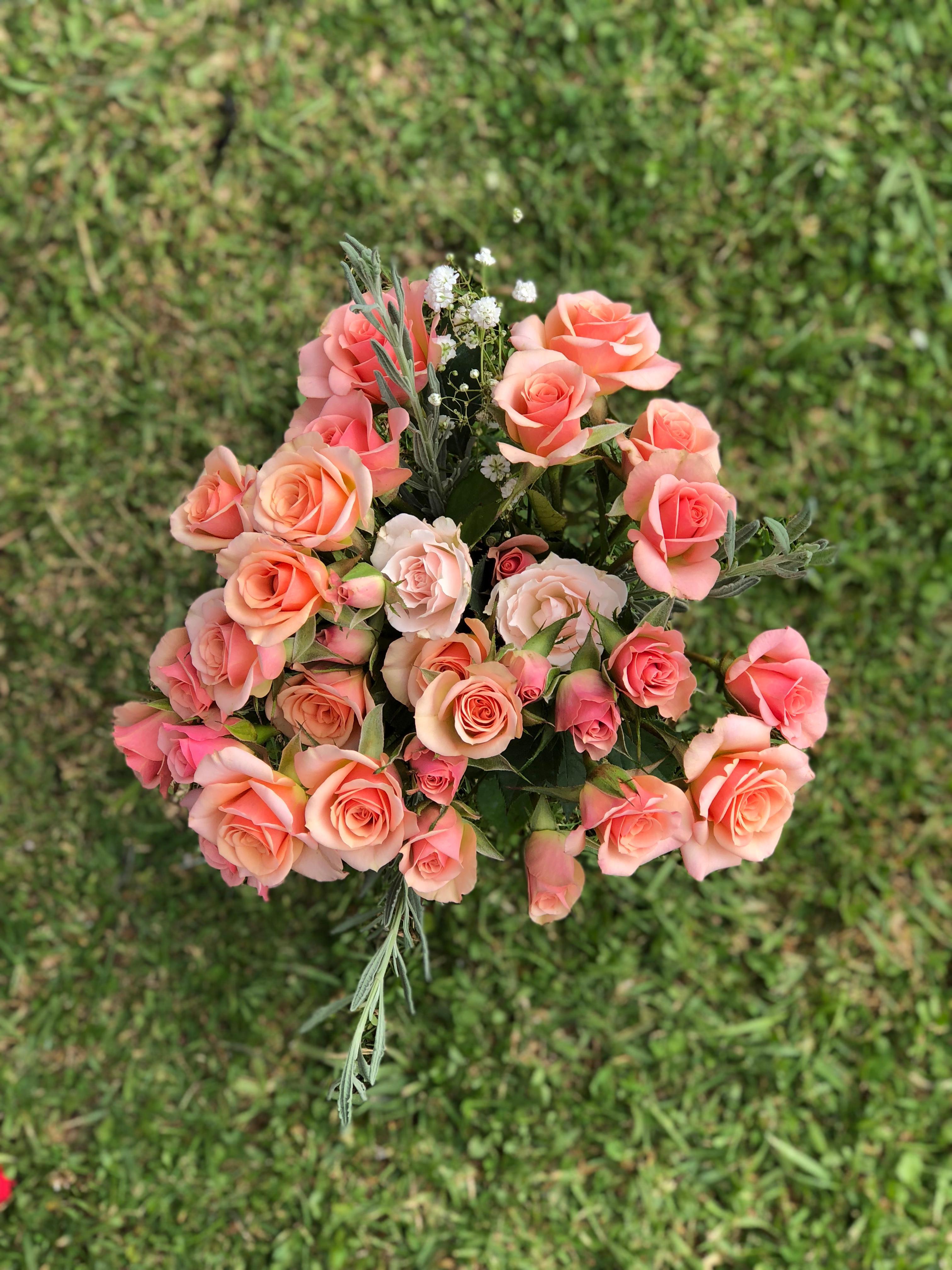 굴랩 카 풀 벽지,꽃,정원 장미,꽃다발,플로리 분다,분홍
