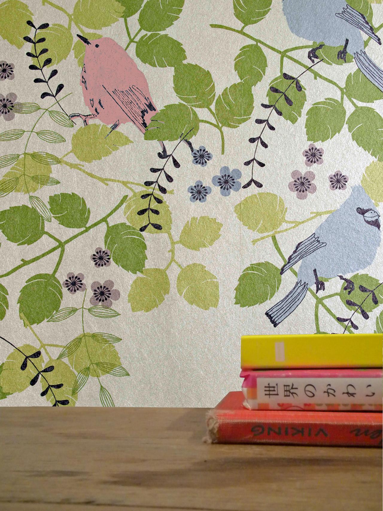 modern floral wallpaper,wallpaper,wall,tree,interior design,plant