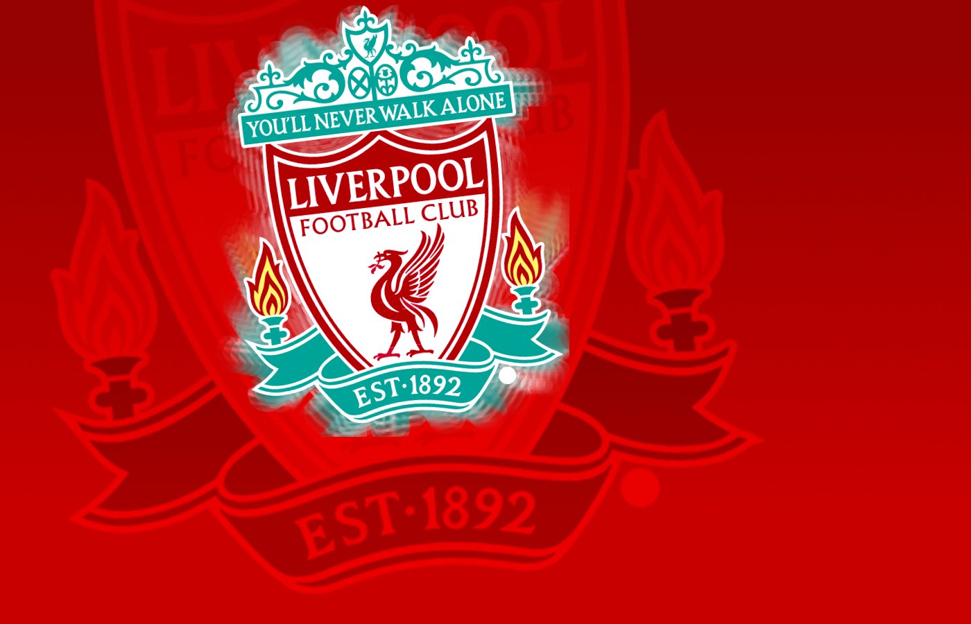 liverpool fc wallpaper,rot,emblem,schriftart,grafik,illustration