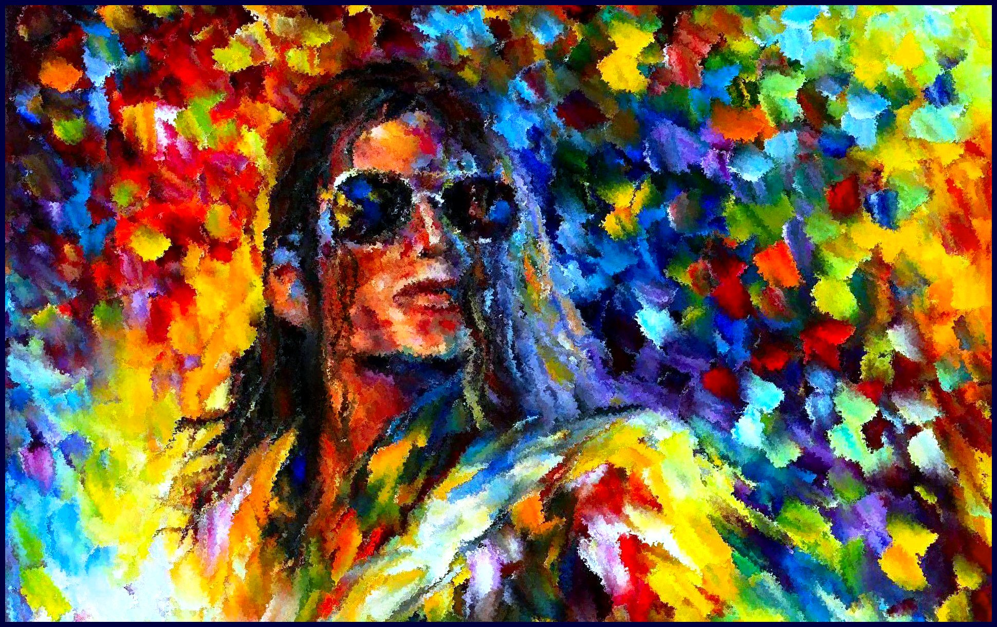 mj wallpaper,painting,modern art,art,acrylic paint,psychedelic art