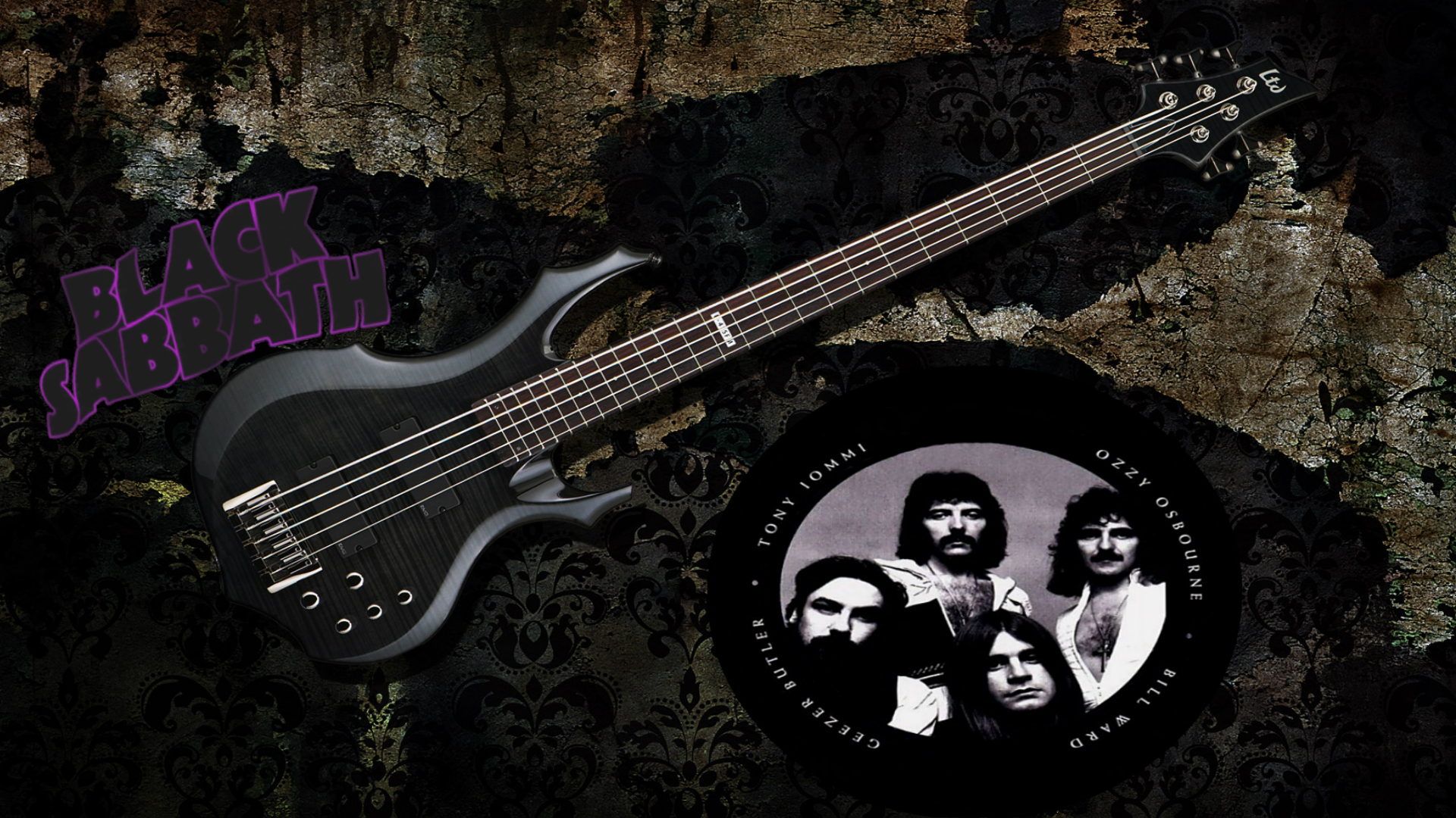 black sabbath wallpaper,guitar,string instrument,string instrument,musical instrument,plucked string instruments