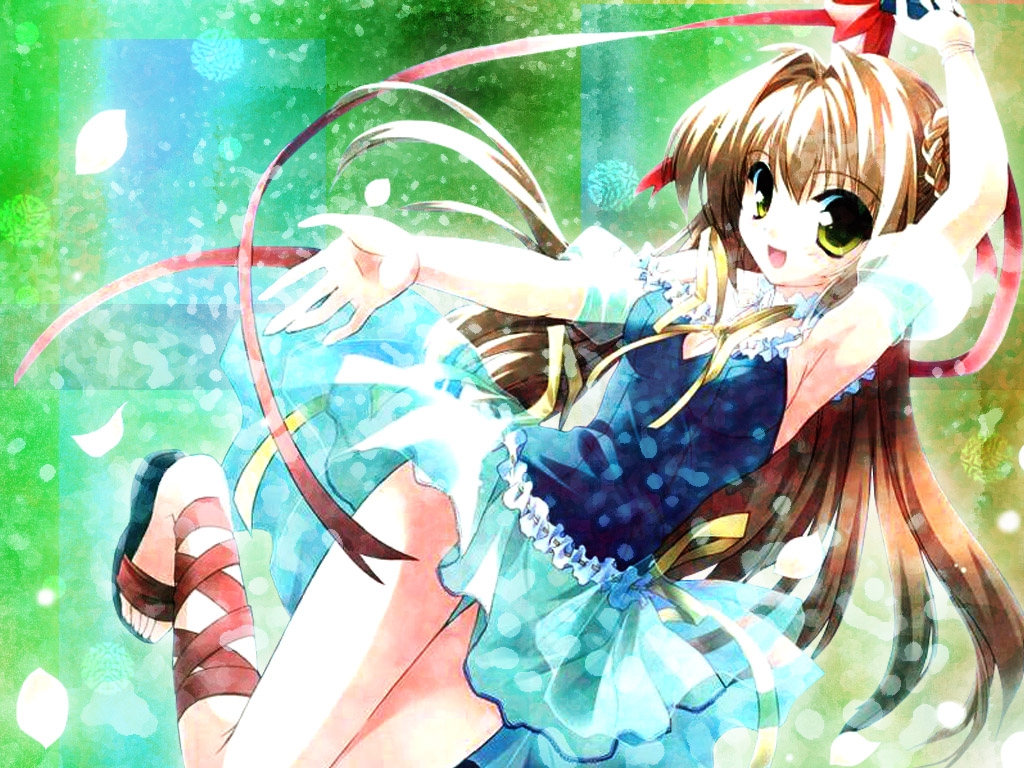 kawaii anime wallpaper,cartoon,anime,cg artwork,long hair,brown hair