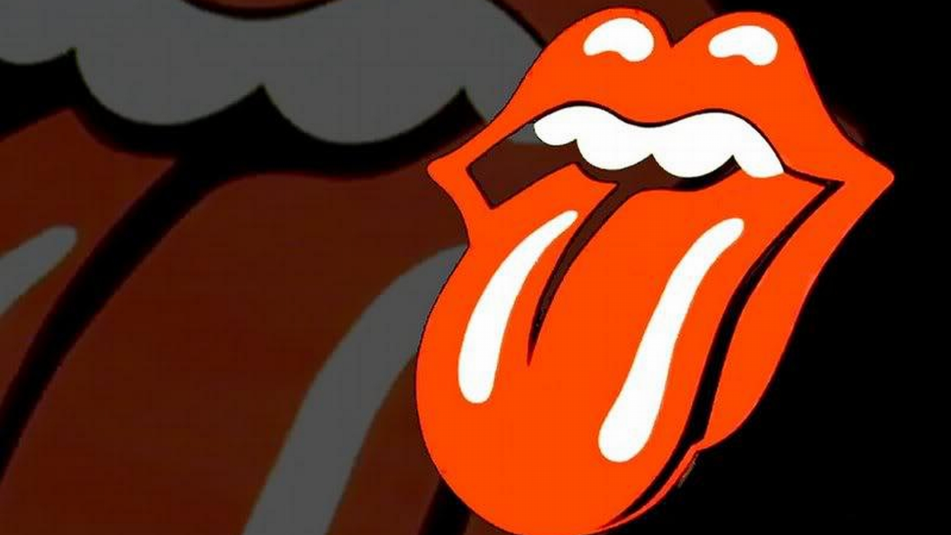 rolling stones papier peint,dessin animé,orange,illustration,dessin animé,bouche