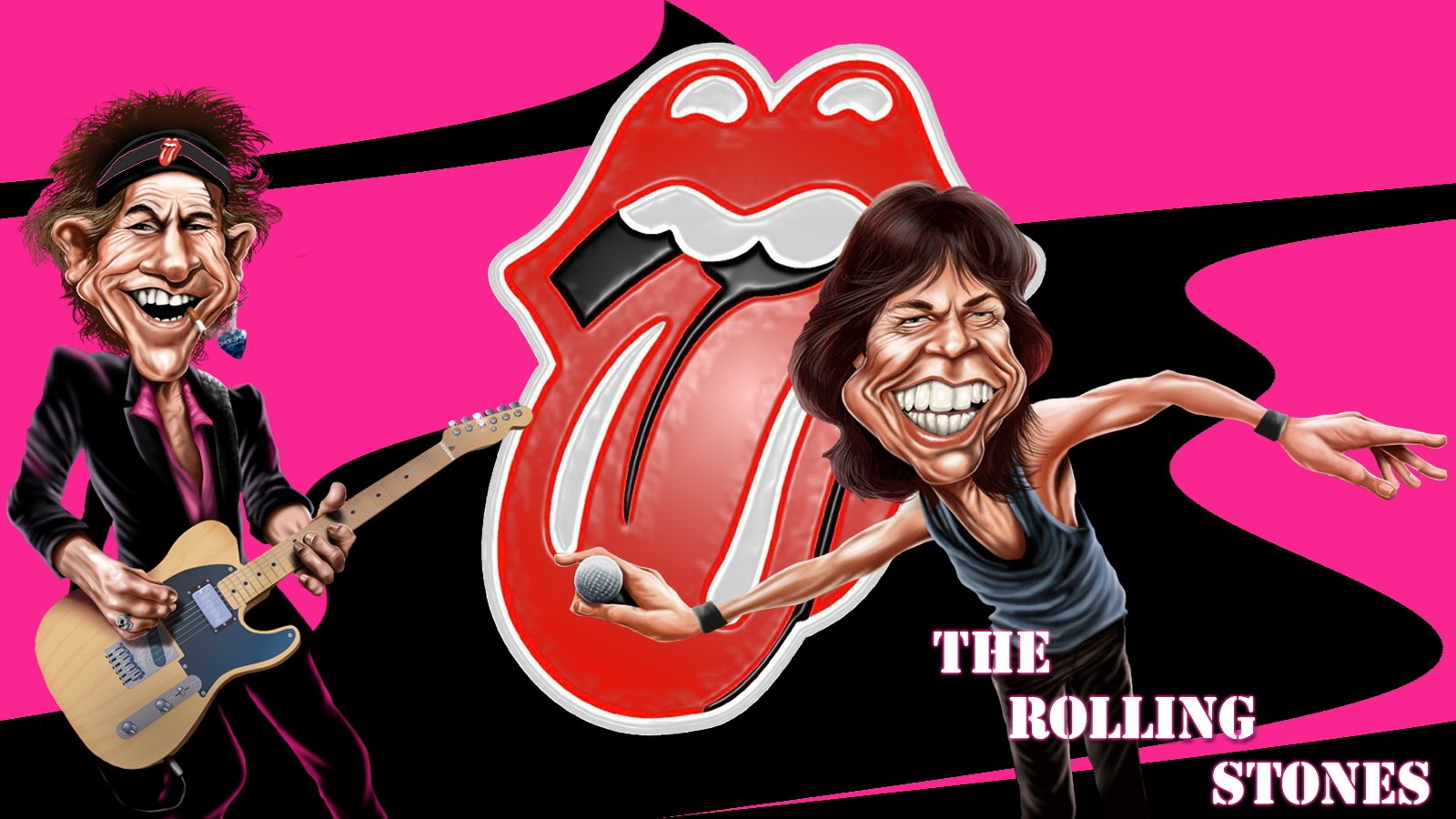 rolling stones tapete,karikatur,animierter cartoon,spaß,animation,illustration