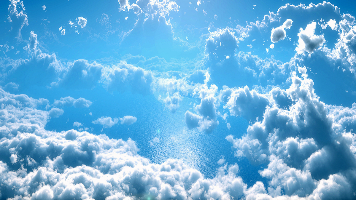 天国の壁紙,空,雲,昼間,青い,雰囲気