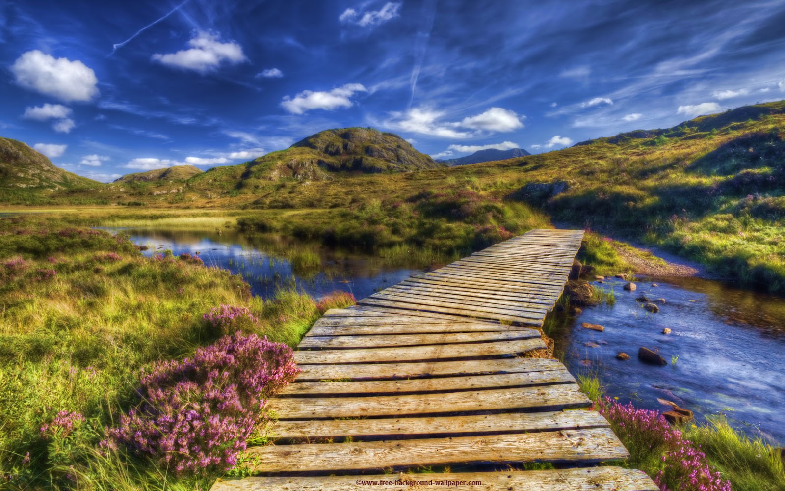 스코틀랜드 벽지,자연 경관,자연,산책로,물,하늘