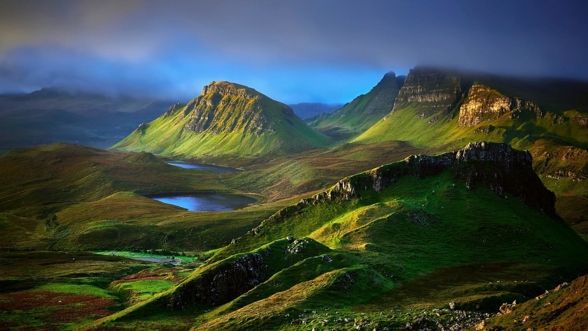 스코틀랜드 벽지,산,자연,자연 경관,언덕,하늘