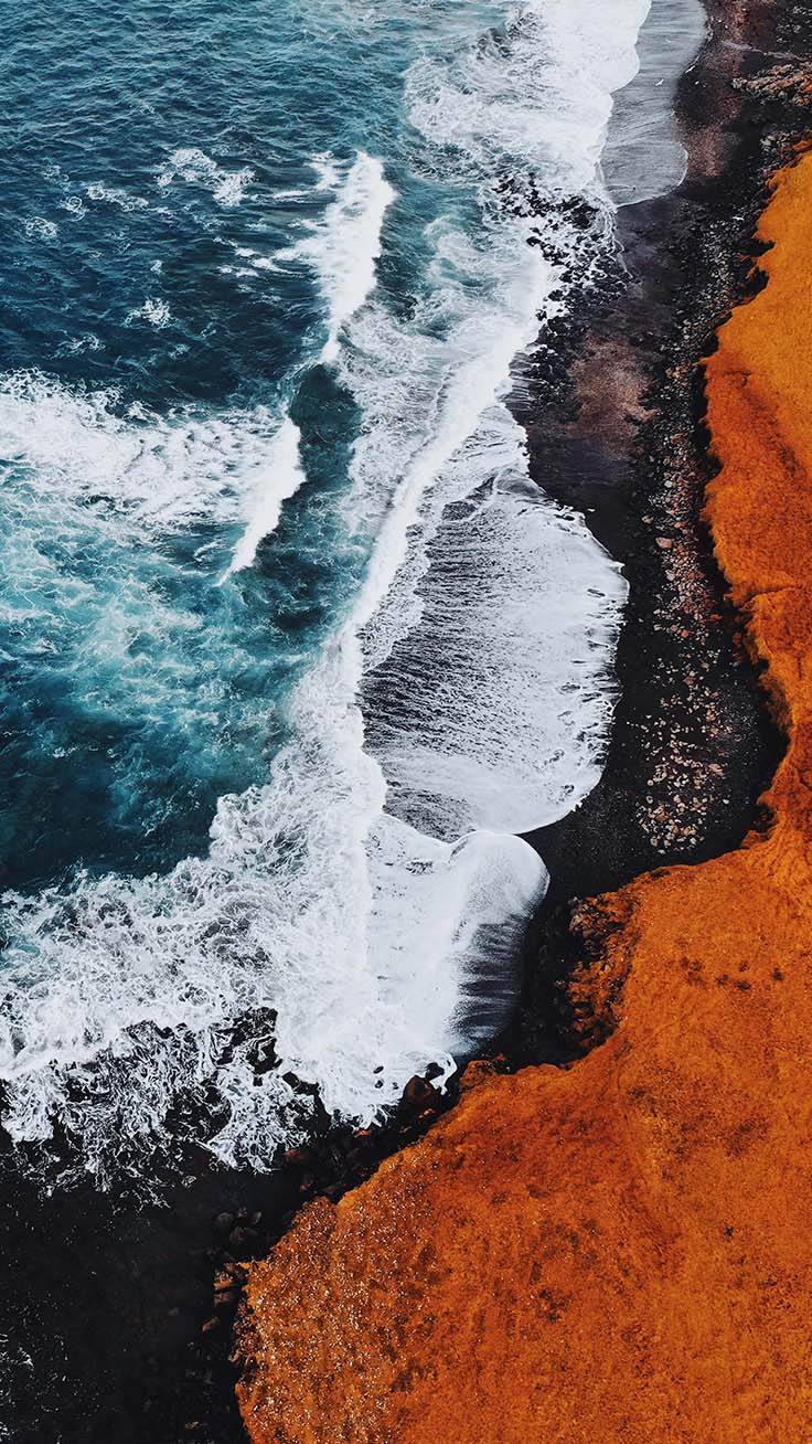 pretty iphone wallpaper,water,wave,shore,geological phenomenon,coast