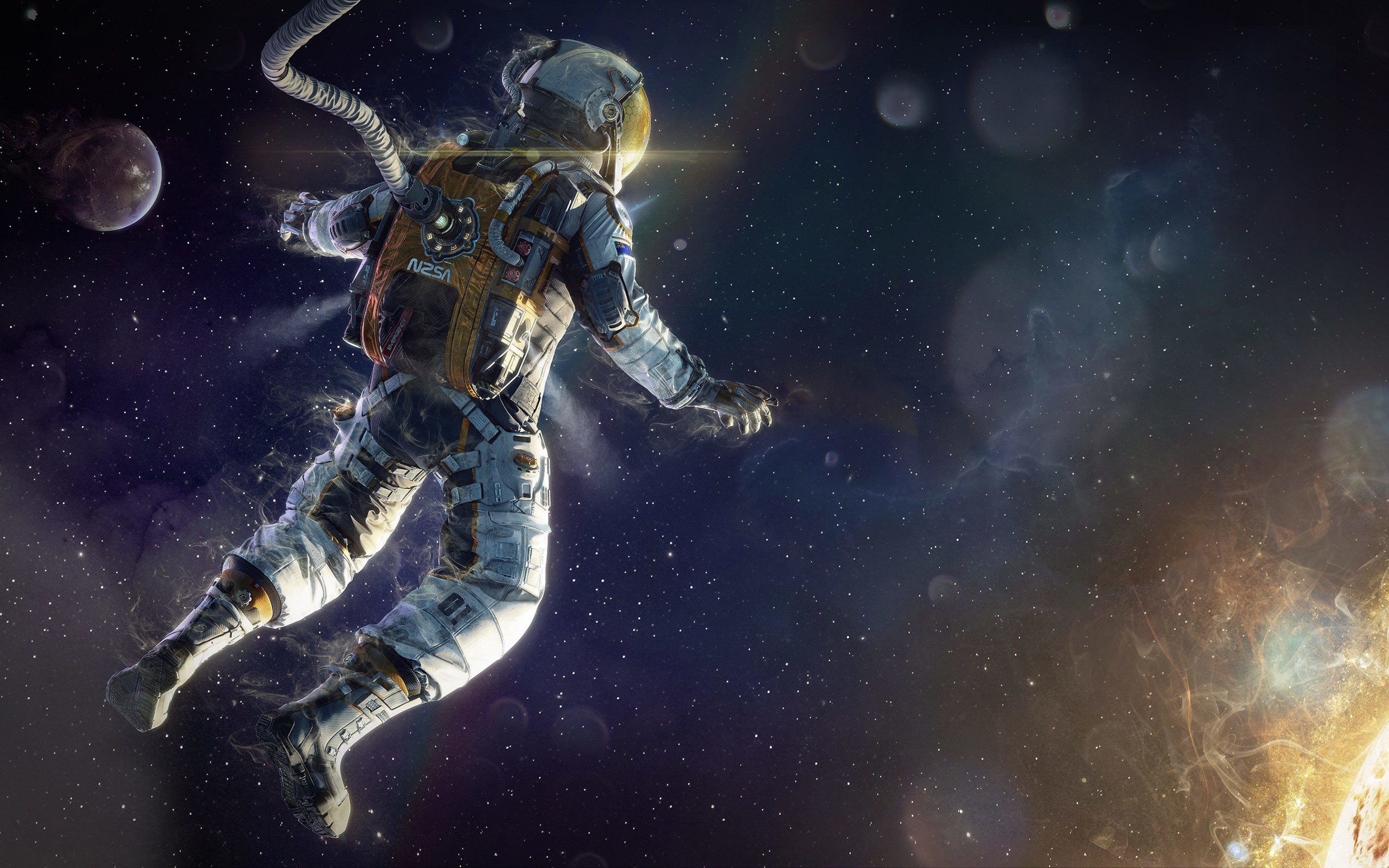 astronaut wallpaper,outer space,space,cg artwork,universe,mythology
