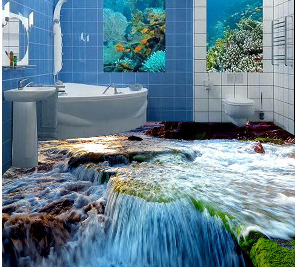 waterproof wallpaper,nature,tile,aqua,water,bathroom