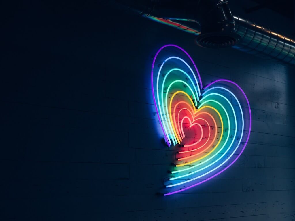 gay pride wallpaper,light,heart,graphic design,visual effect lighting,technology
