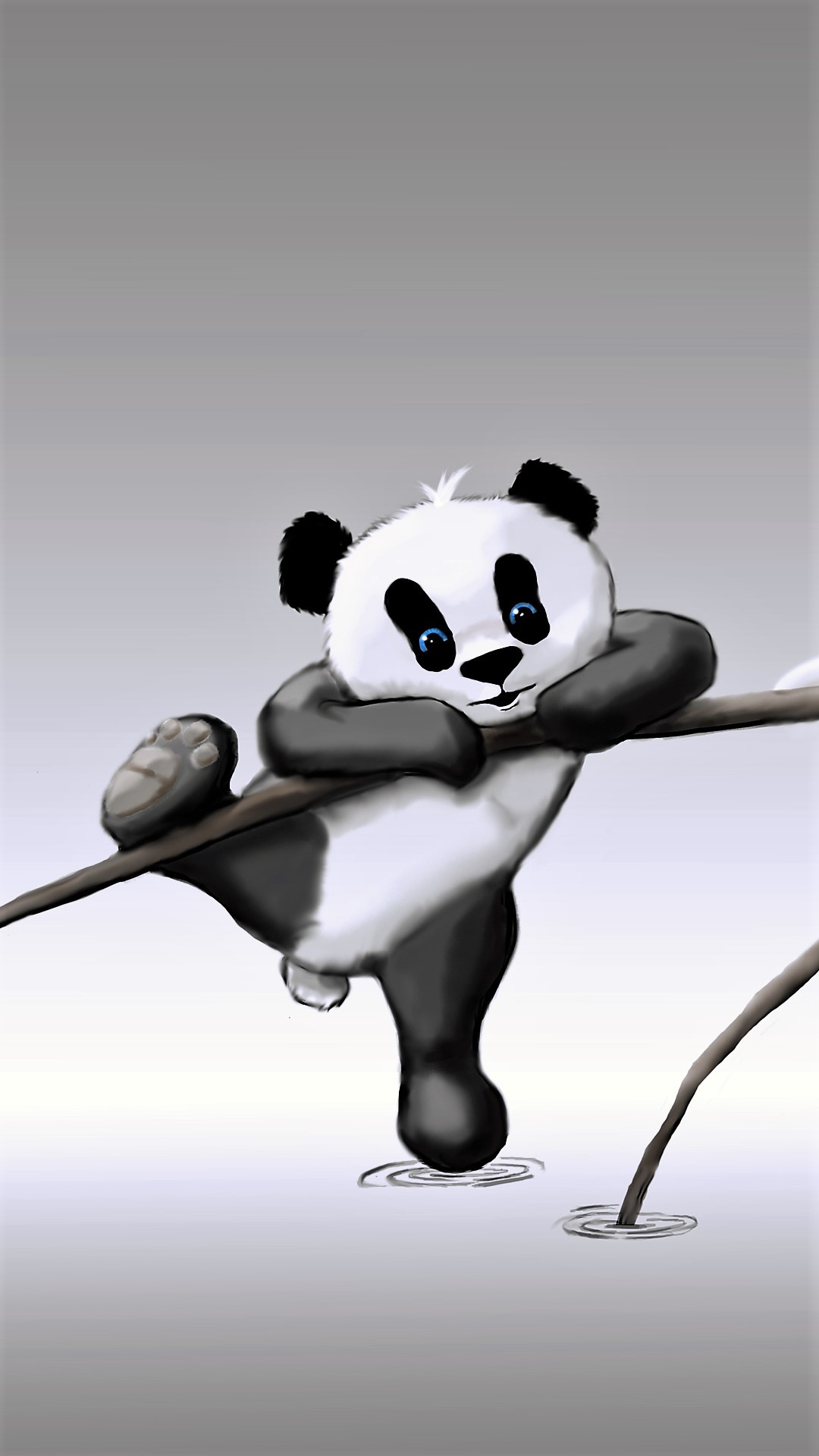 cartoon panda wallpaper,karikatur,panda,animierter cartoon,illustration,bär