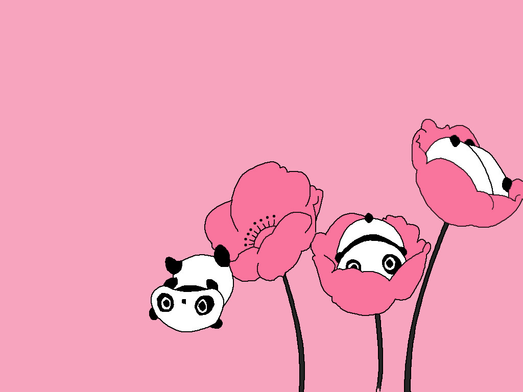 cartoon panda wallpaper,cartoon,pink,animated cartoon,snout,illustration