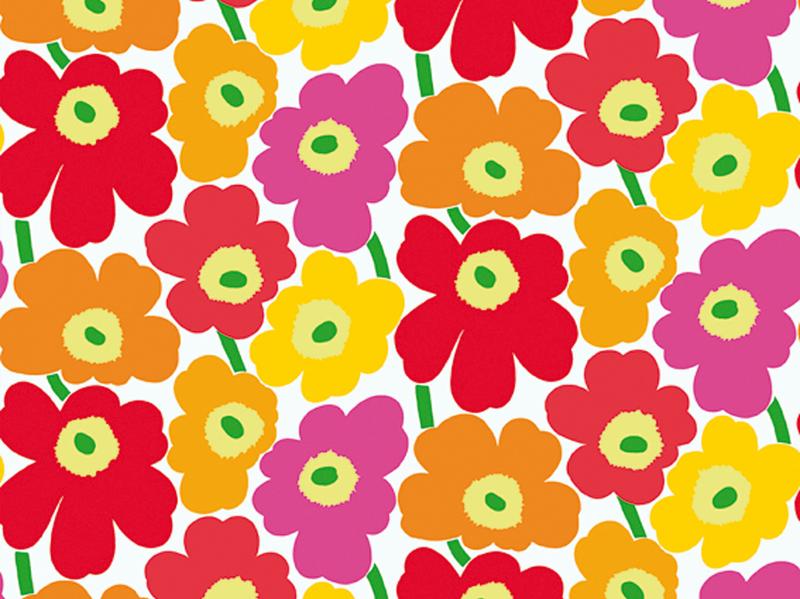 Marimekko Wallpaper Yellow Flower Orange Pattern Plant Wallpaperuse