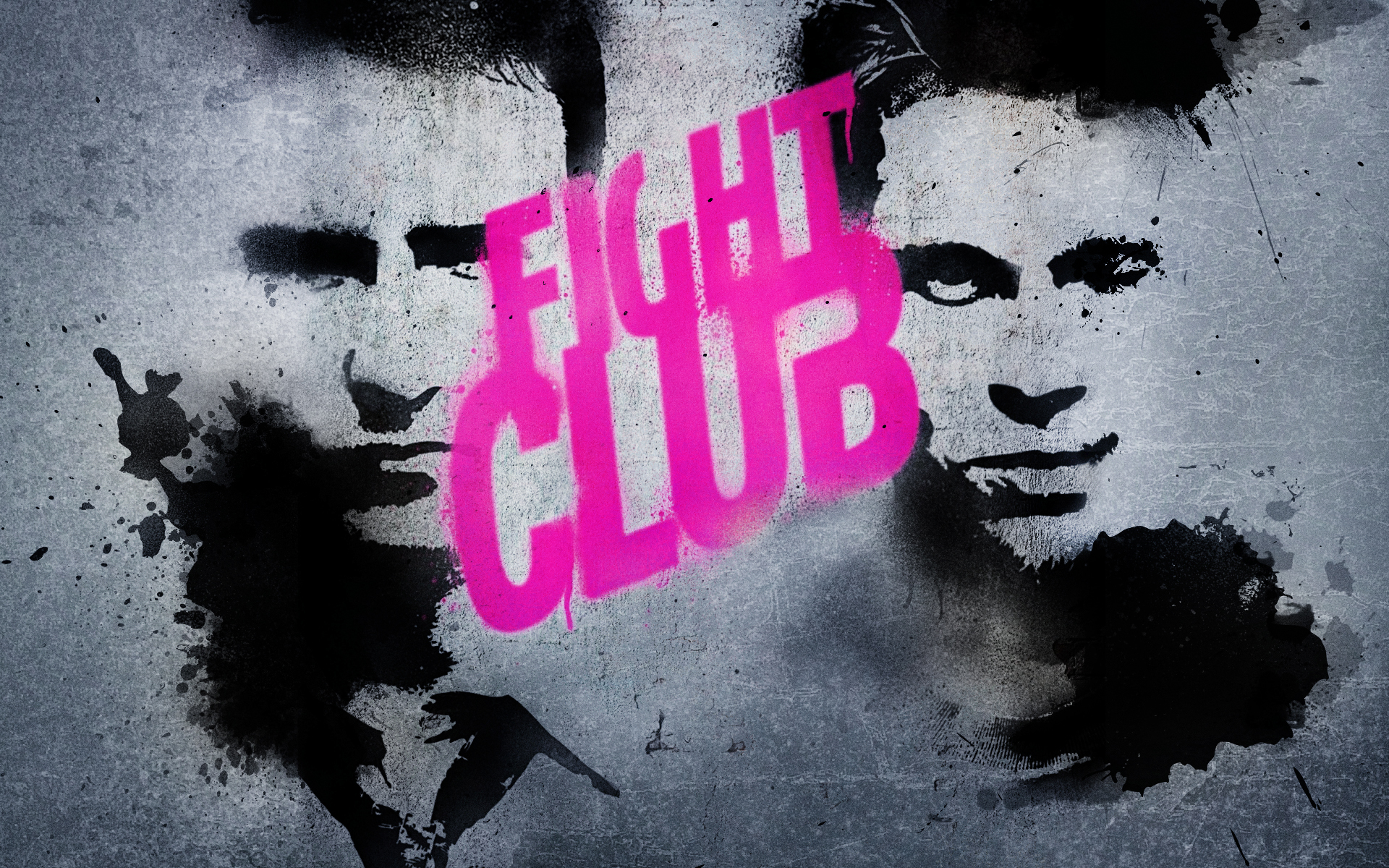 fight club wallpaper,pink,text,font,graphic design,wall