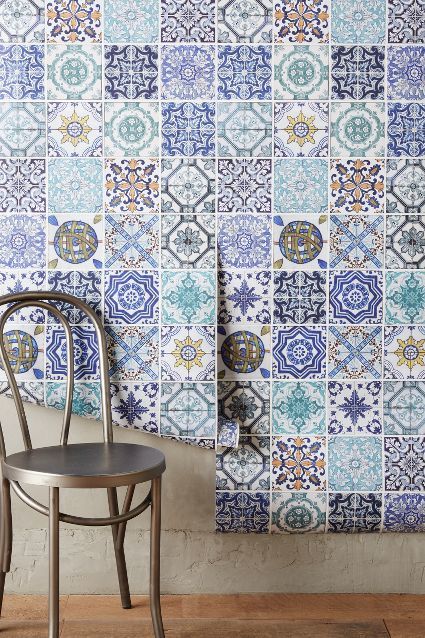 モロッコの壁紙,青い,アクア,パターン,壁,壁紙