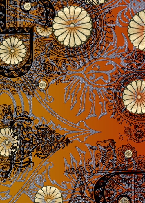marokkanische tapete,muster,braun,bildende kunst,motiv,orange