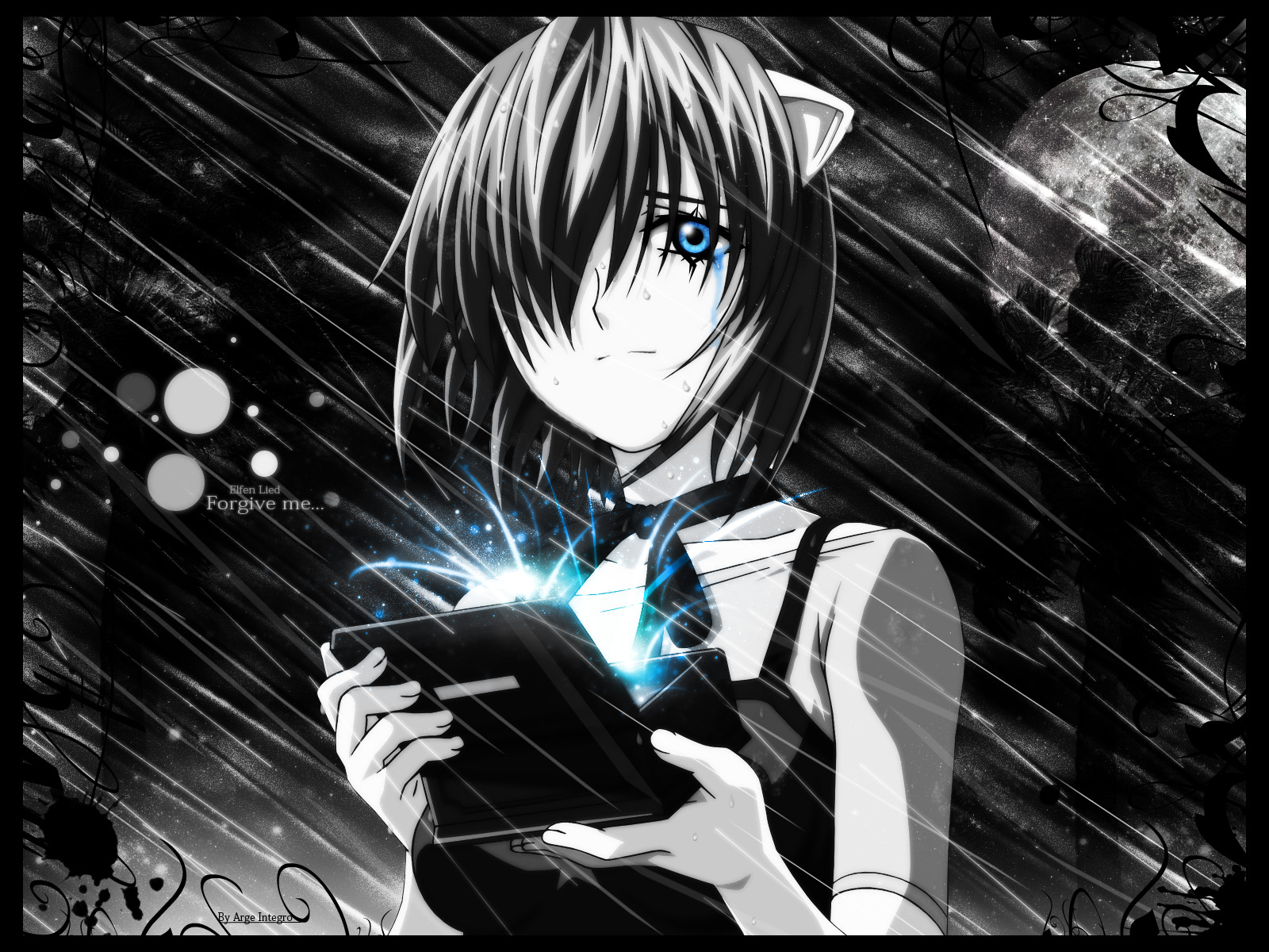 anime wallpapers and backgrounds,cartoon,anime,monochrome,cg artwork,black and white