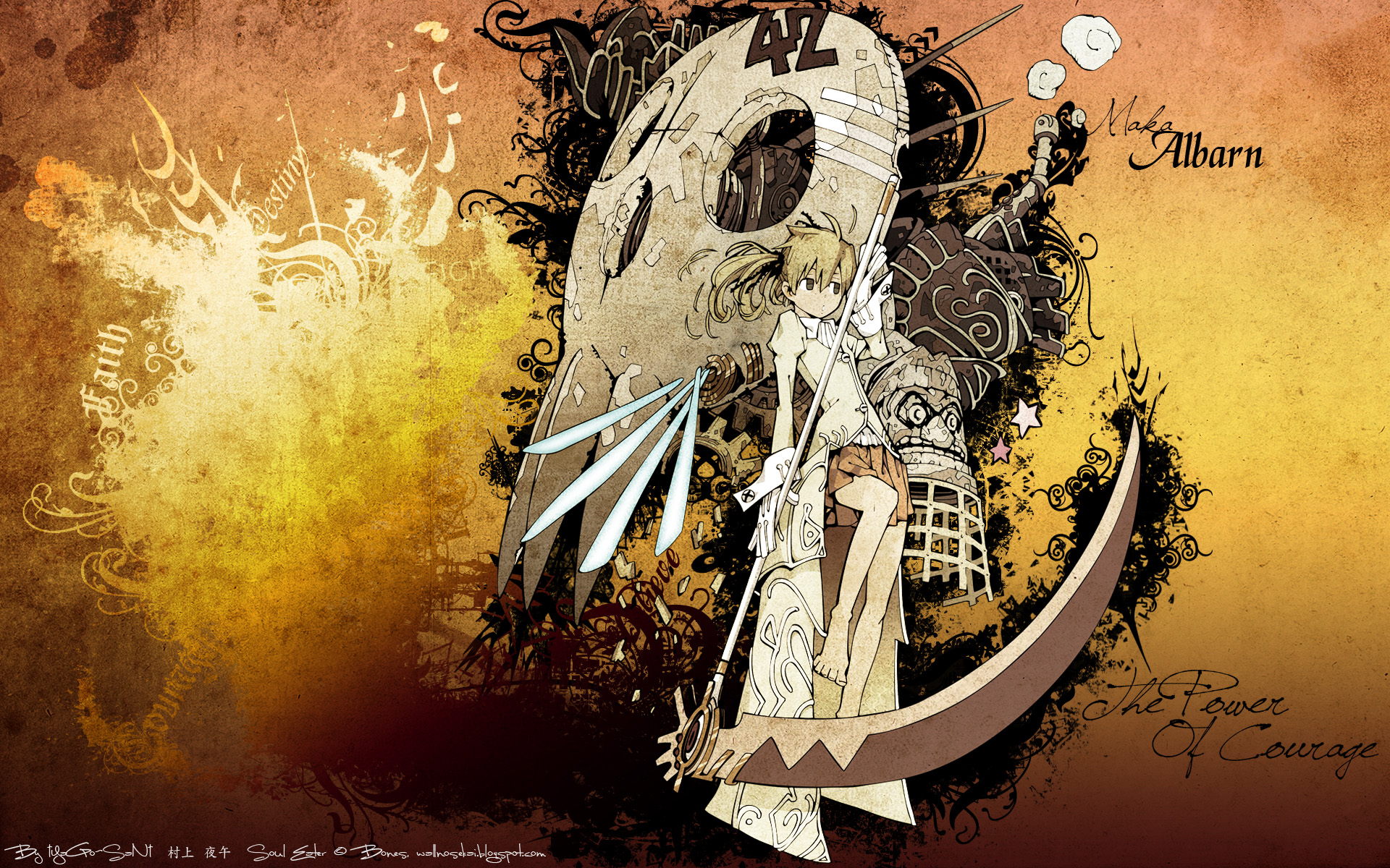 soul eater wallpaper,graphic design,illustration,art,cg artwork,font