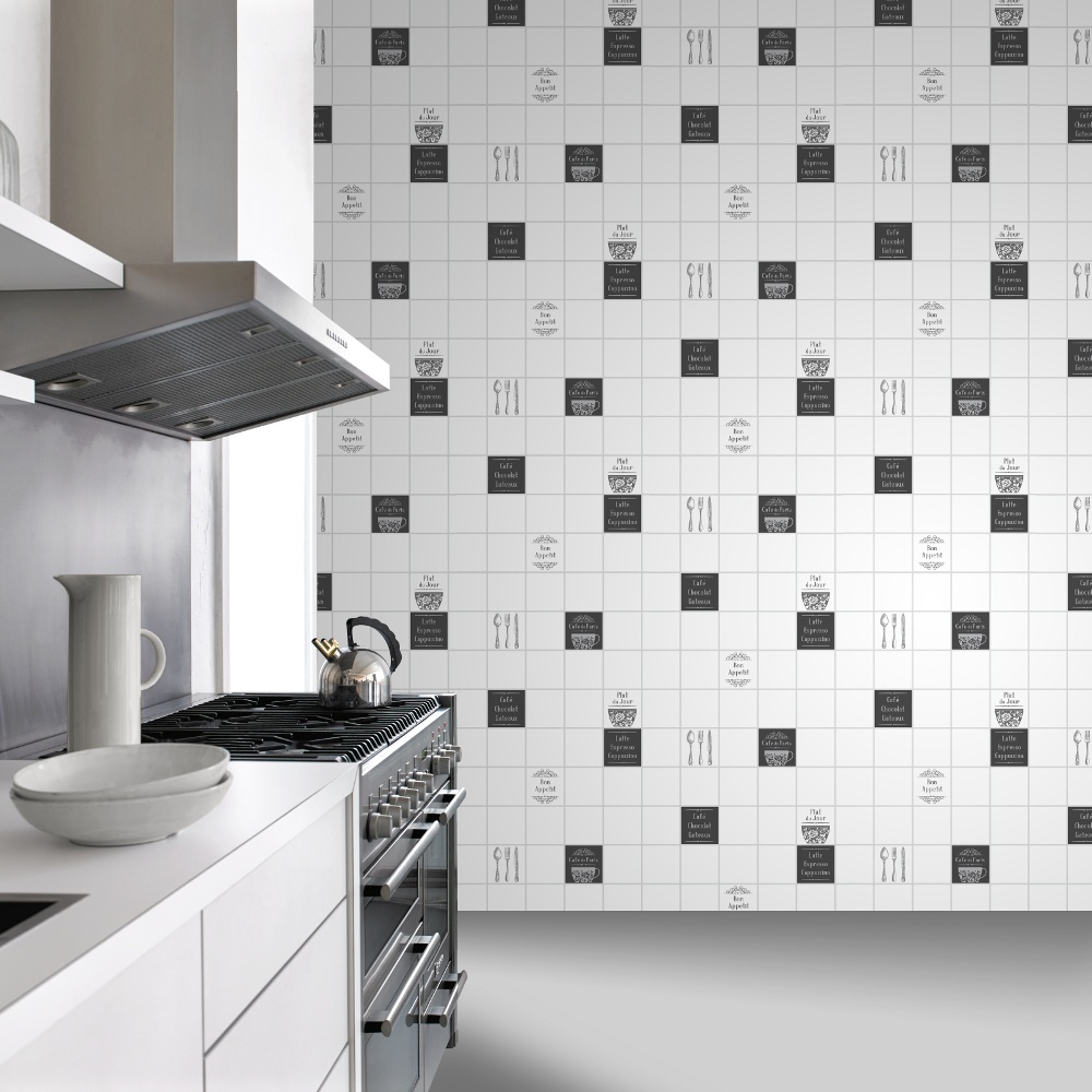 kitchen wallpaper b&q,tile,white,wall,room,property 18 ...
