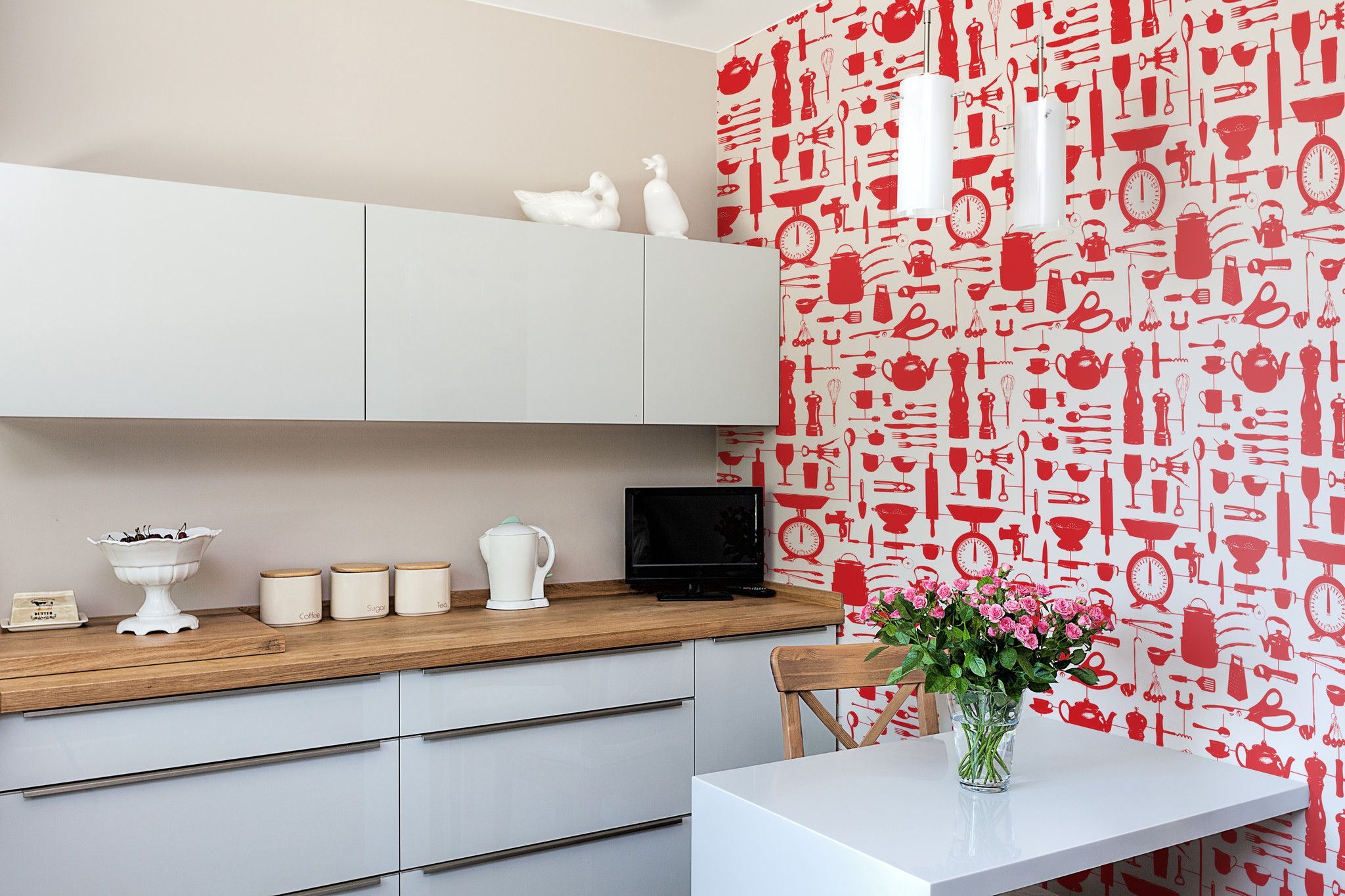 kitchen wallpaper b&q,room,wall,red,interior design,property