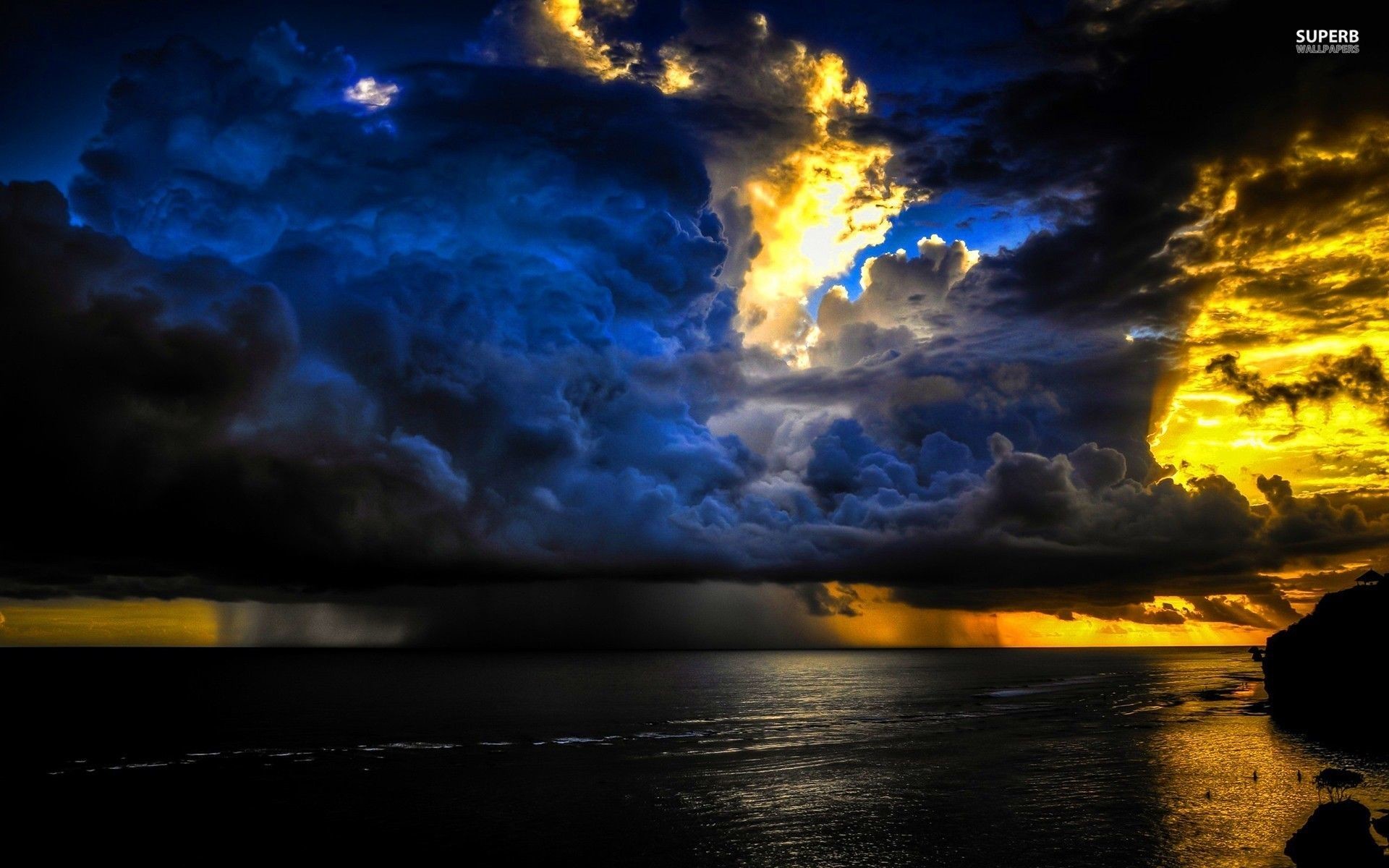 폭풍 벽지,하늘,자연,구름,수평선,분위기