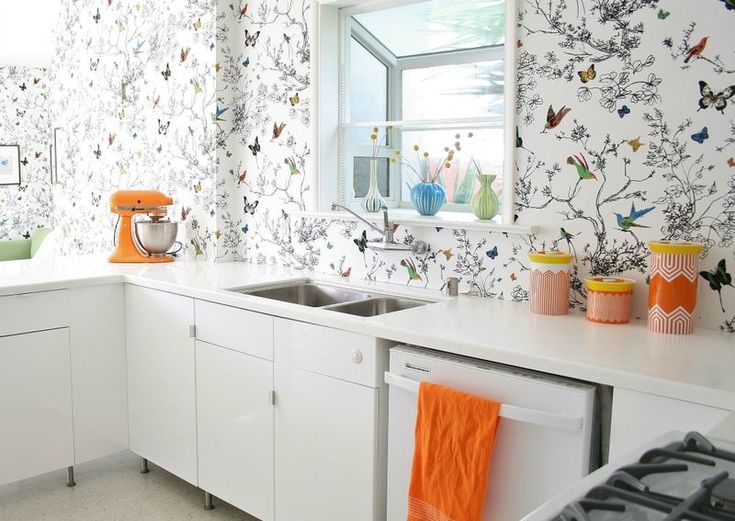 kitchen wallpaper b&q,room,property,orange,furniture,interior design