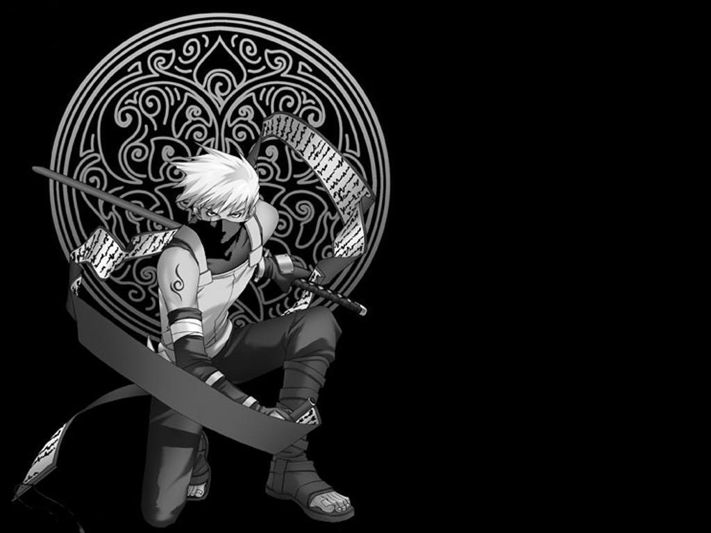 kakashi fondos de pantalla hd,negro,monocromo,dibujos animados,ilustración,en blanco y negro