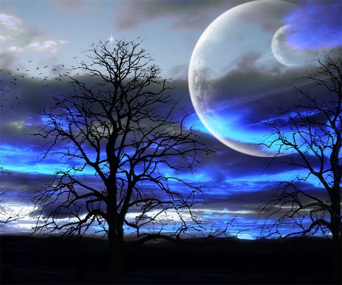 arte fondos de pantalla hd,cielo,naturaleza,paisaje natural,luz de la luna,atmósfera