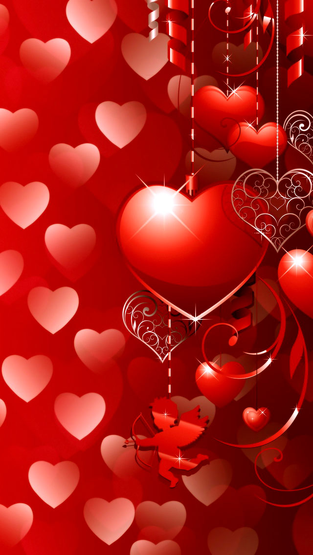 fond d'écran gratuit de la saint valentin,cœur,rouge,la saint valentin,décoration de noël,amour