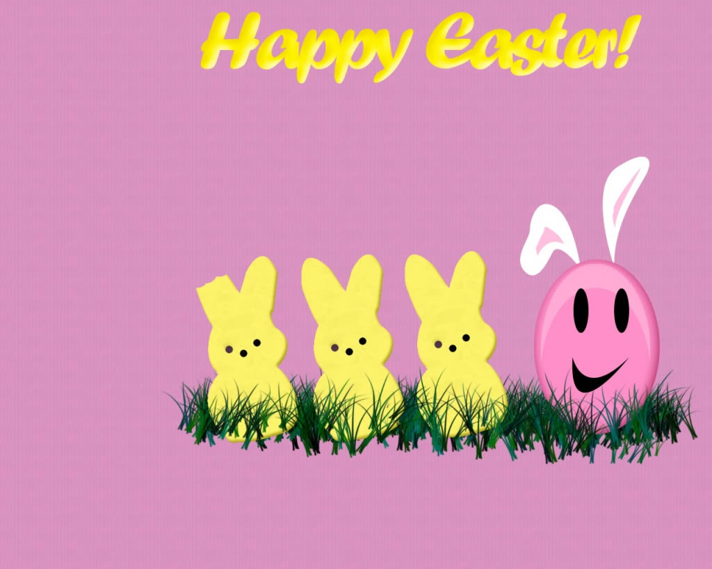 happy easter wallpaper,karikatur,rosa,hase,animation,kaninchen und hasen