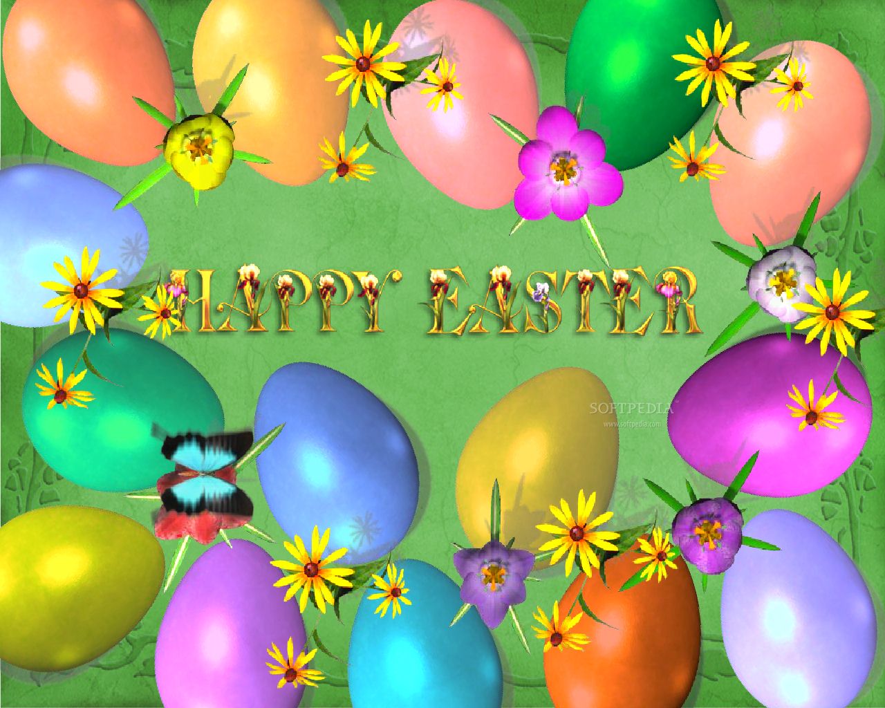 happy easter wallpaper,easter egg,easter,plant,holiday