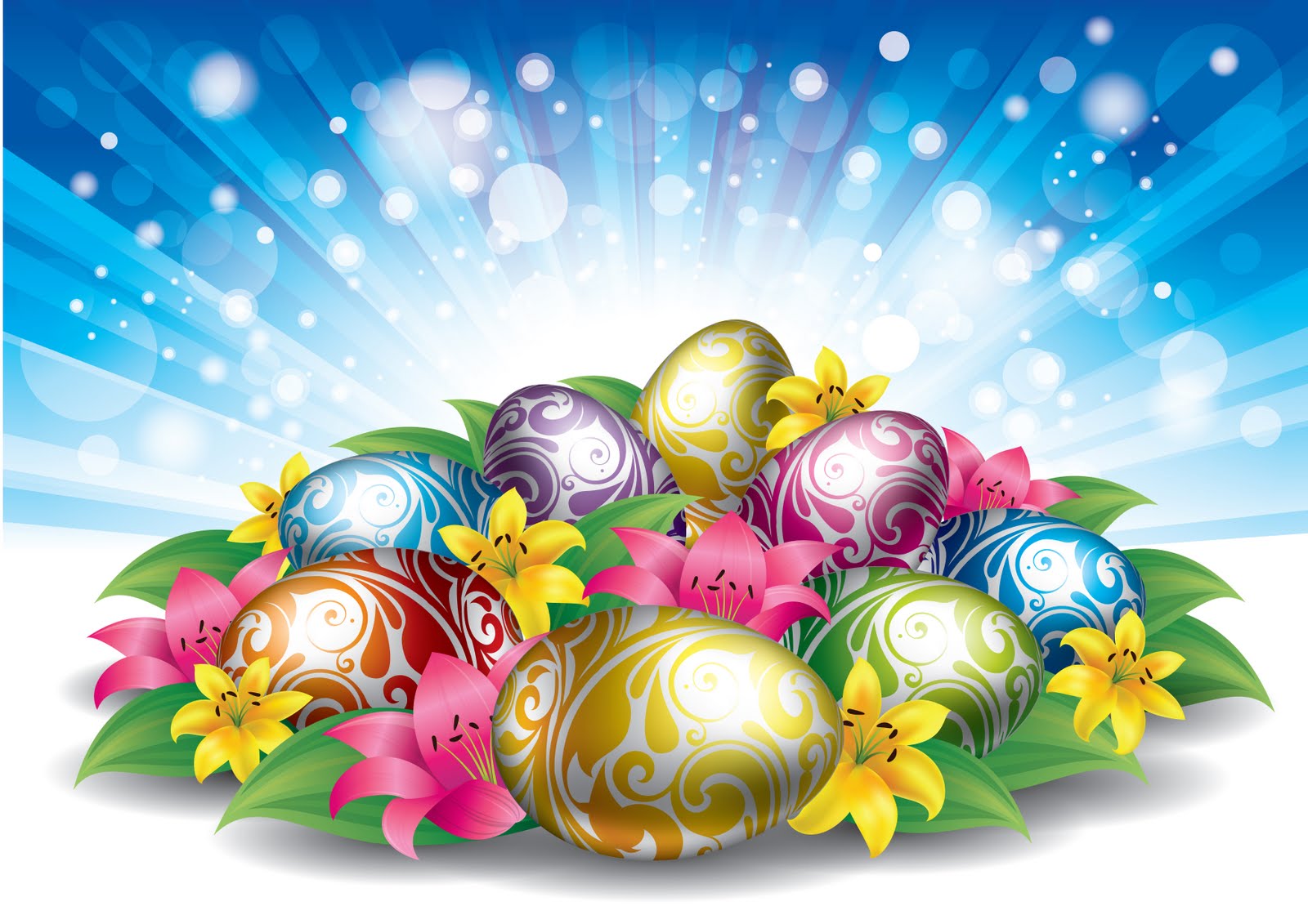 happy easter wallpaper,easter egg,easter,illustration,event,graphics