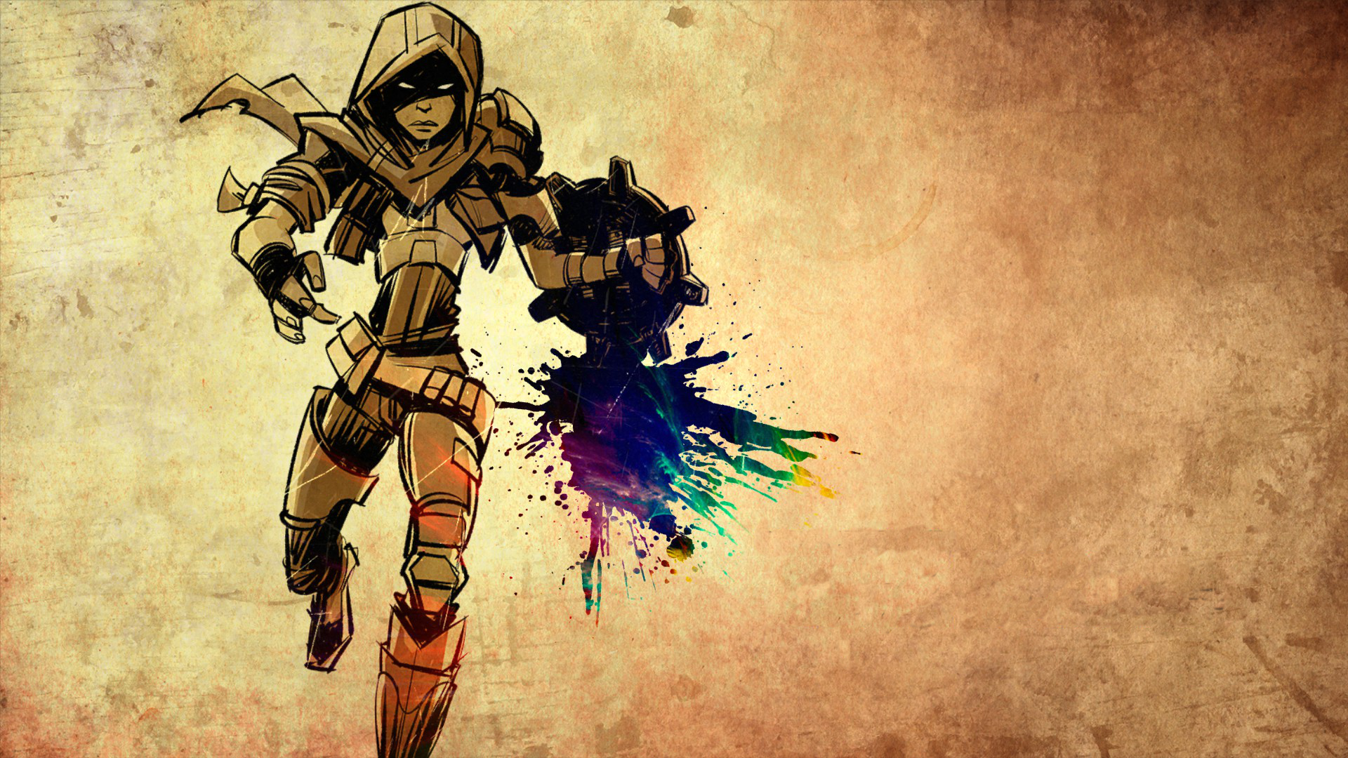 borderlands wallpaper,action adventure game,cg artwork,illustration,fictional character,armour