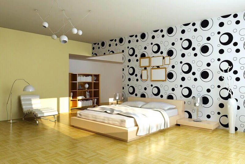 wallpaper kamar tidur,room,bedroom,interior design,furniture,wall