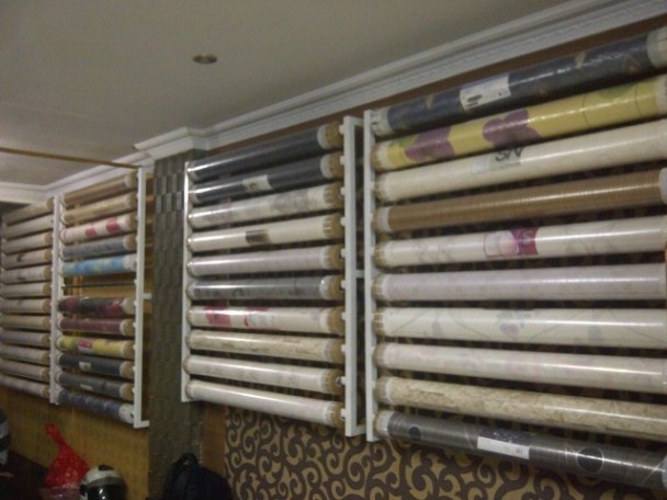 tapete dinding murah,buch,holz,zimmer,regal,textil 