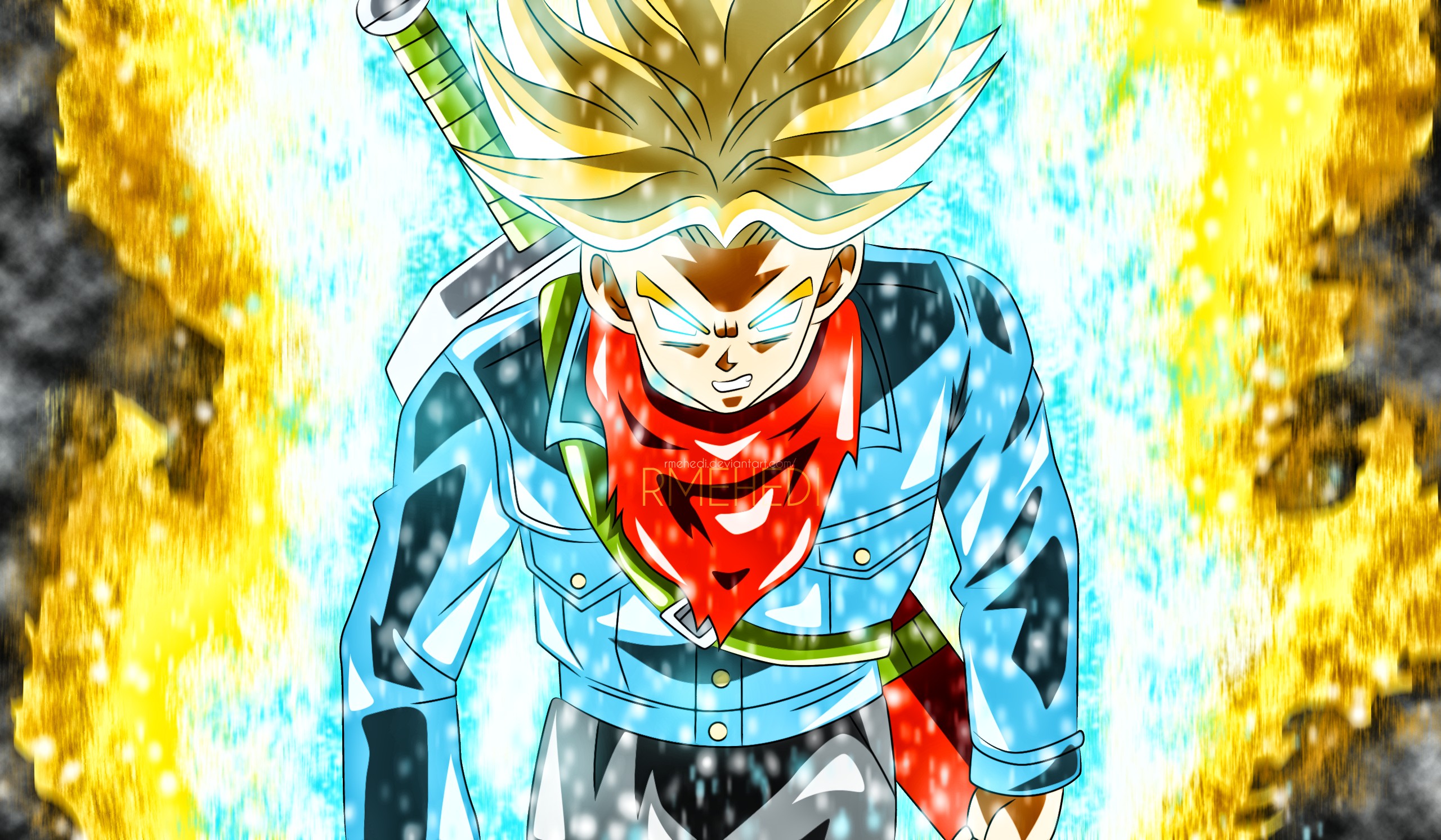 db super wallpaper,anime,cartoon,fictional character,hero,fiction