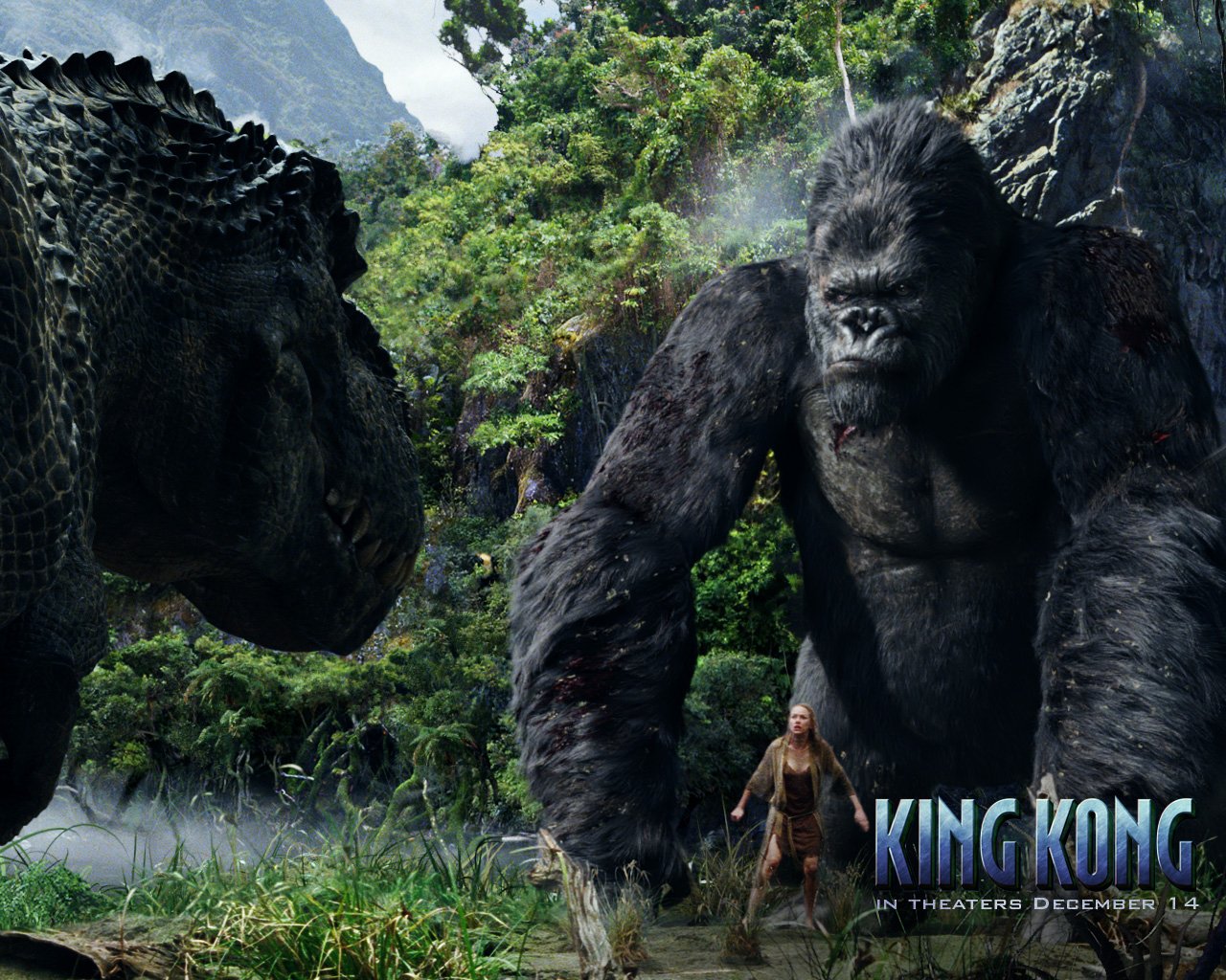 king kong wallpaper,primate,terrestrial animal,adaptation,pc game,fictional character