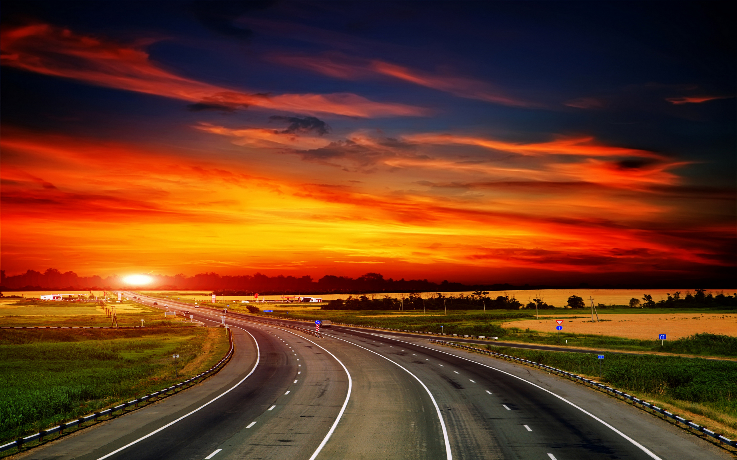 highway wallpaper,sky,road,highway,natural landscape,horizon