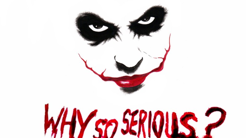 why so serious wallpaper,facial expression,head,fictional character,smile,snout