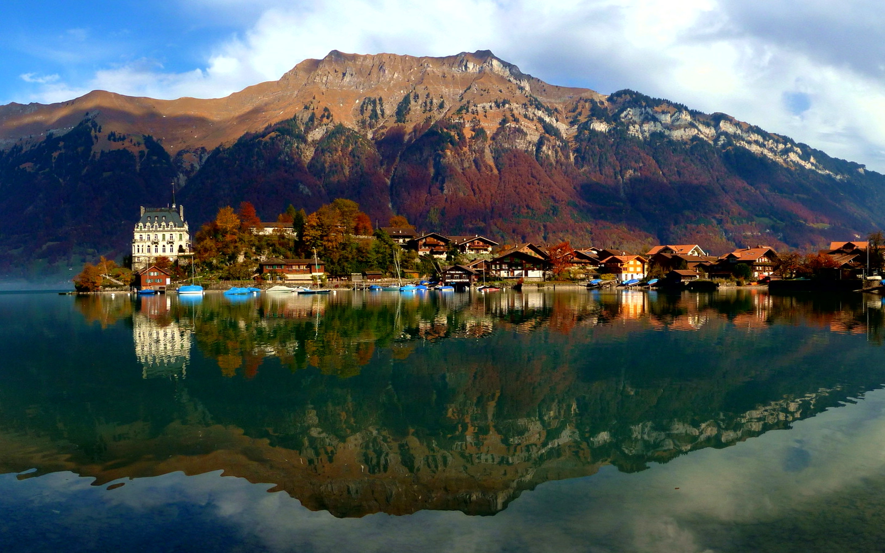 スイスの壁紙,反射,自然,自然の風景,山,空