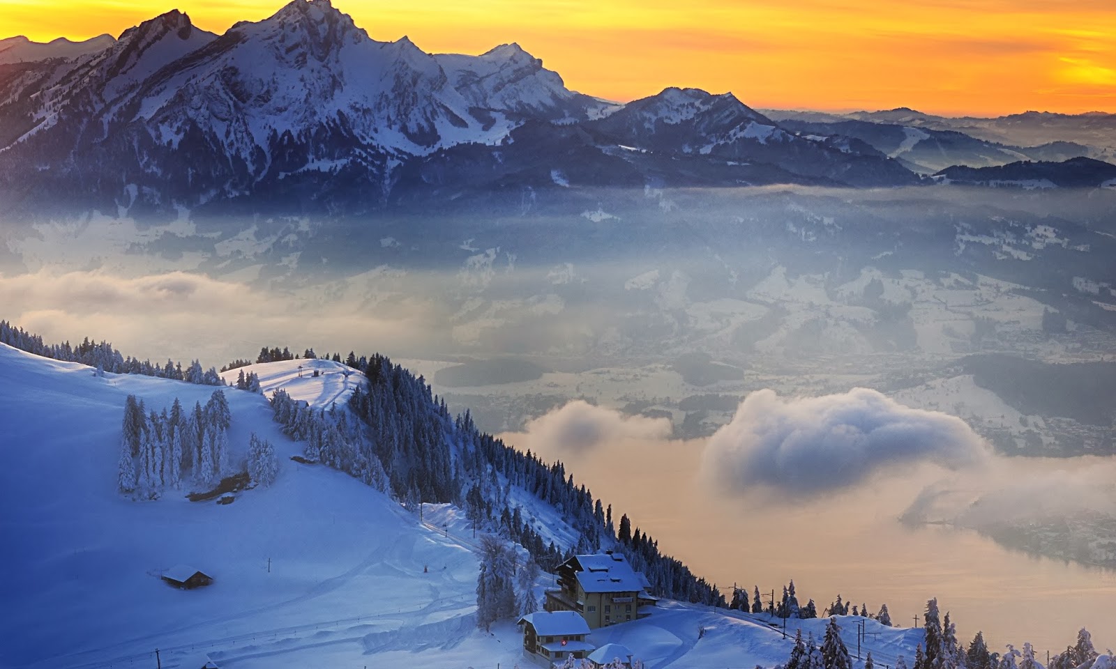 fond d'écran suisse,montagne,chaîne de montagnes,la nature,ciel,hiver