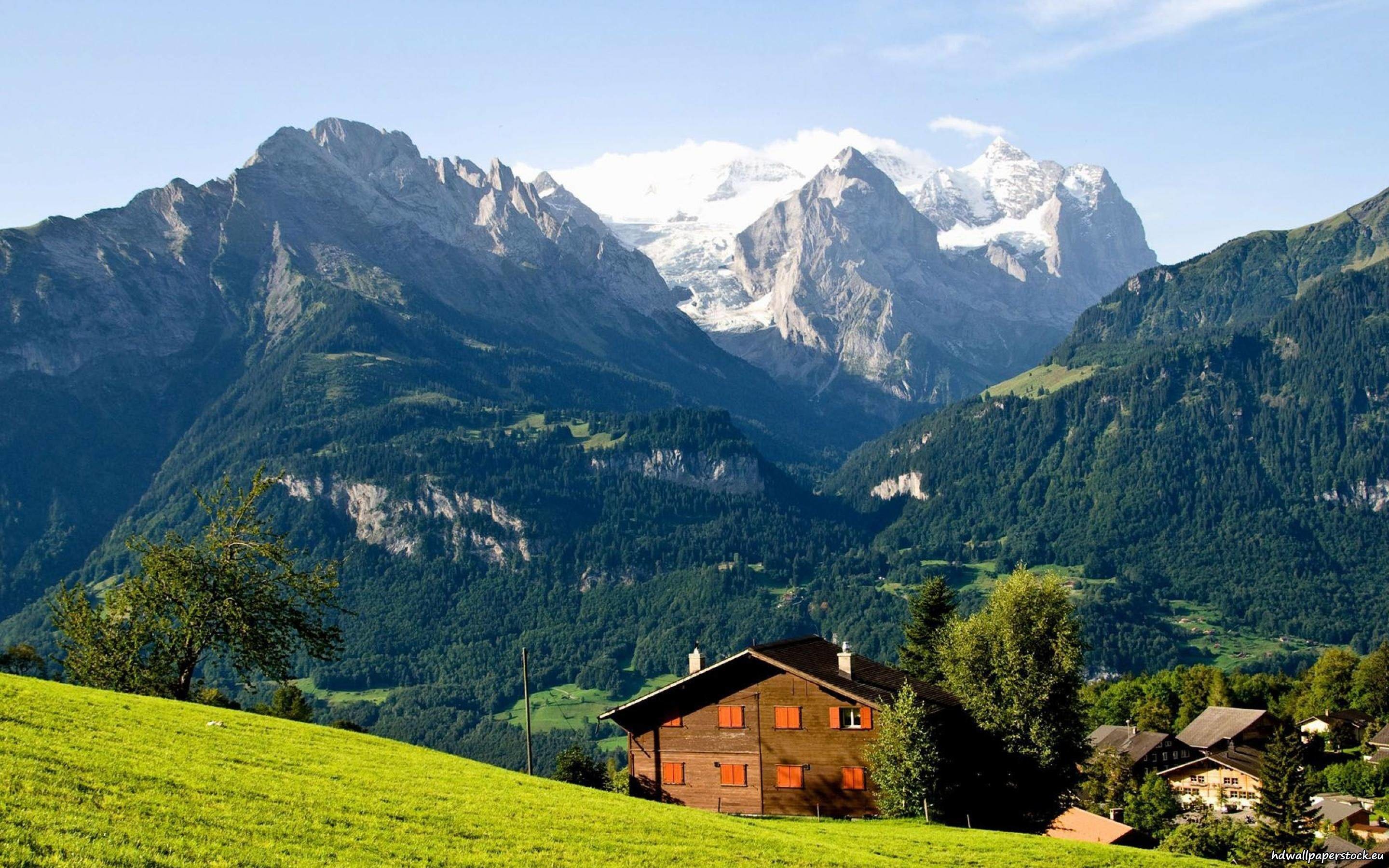 carta da parati svizzera,montagna,paesaggio naturale,catena montuosa,natura,stazione di collina