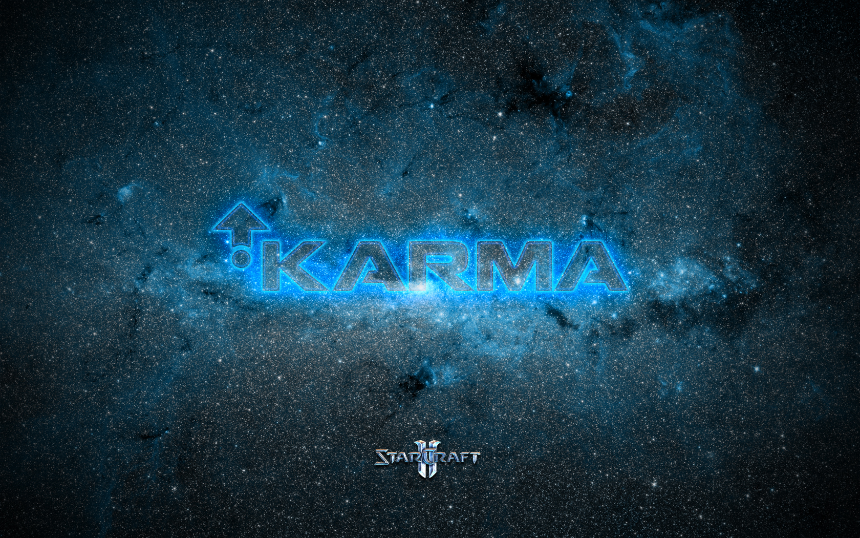 karma wallpaper,text,blue,font,sky,darkness