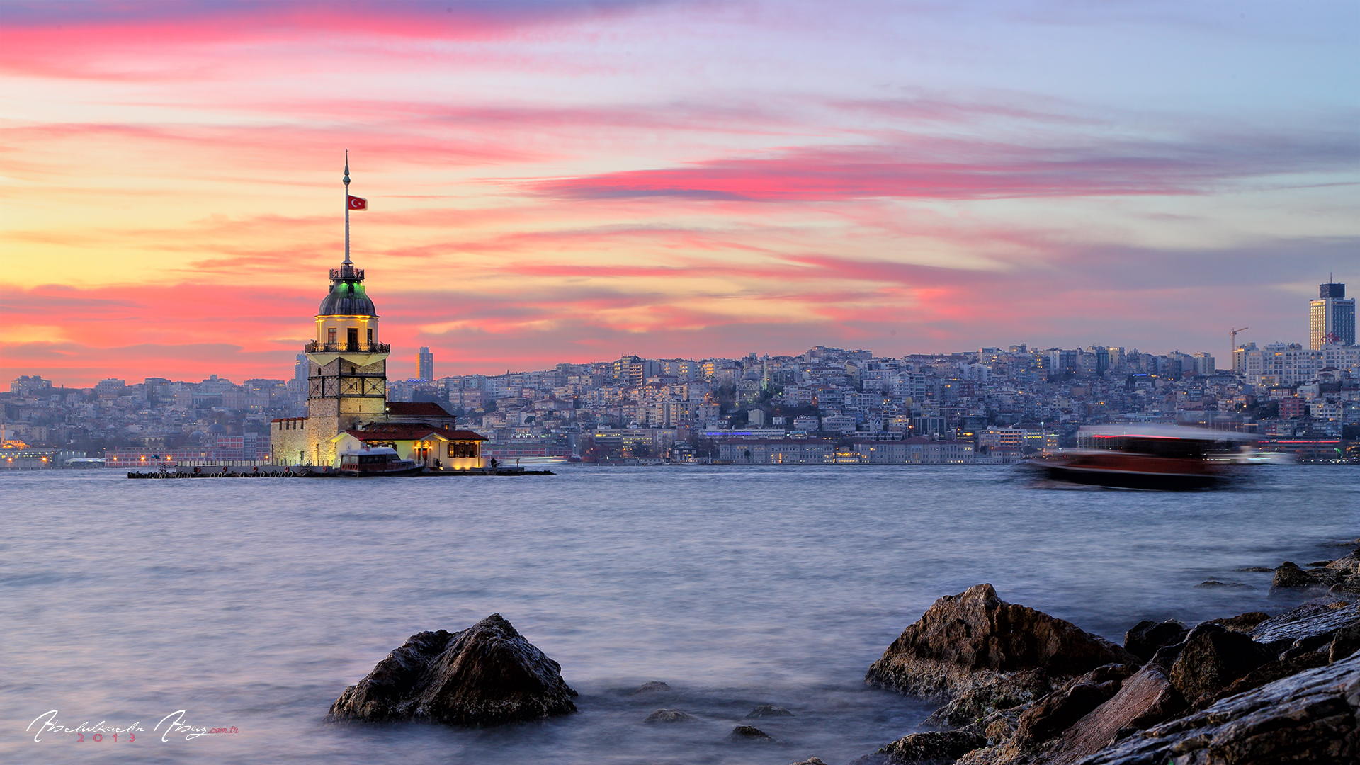 istanbul wallpaper,sky,landmark,sunset,horizon,dusk