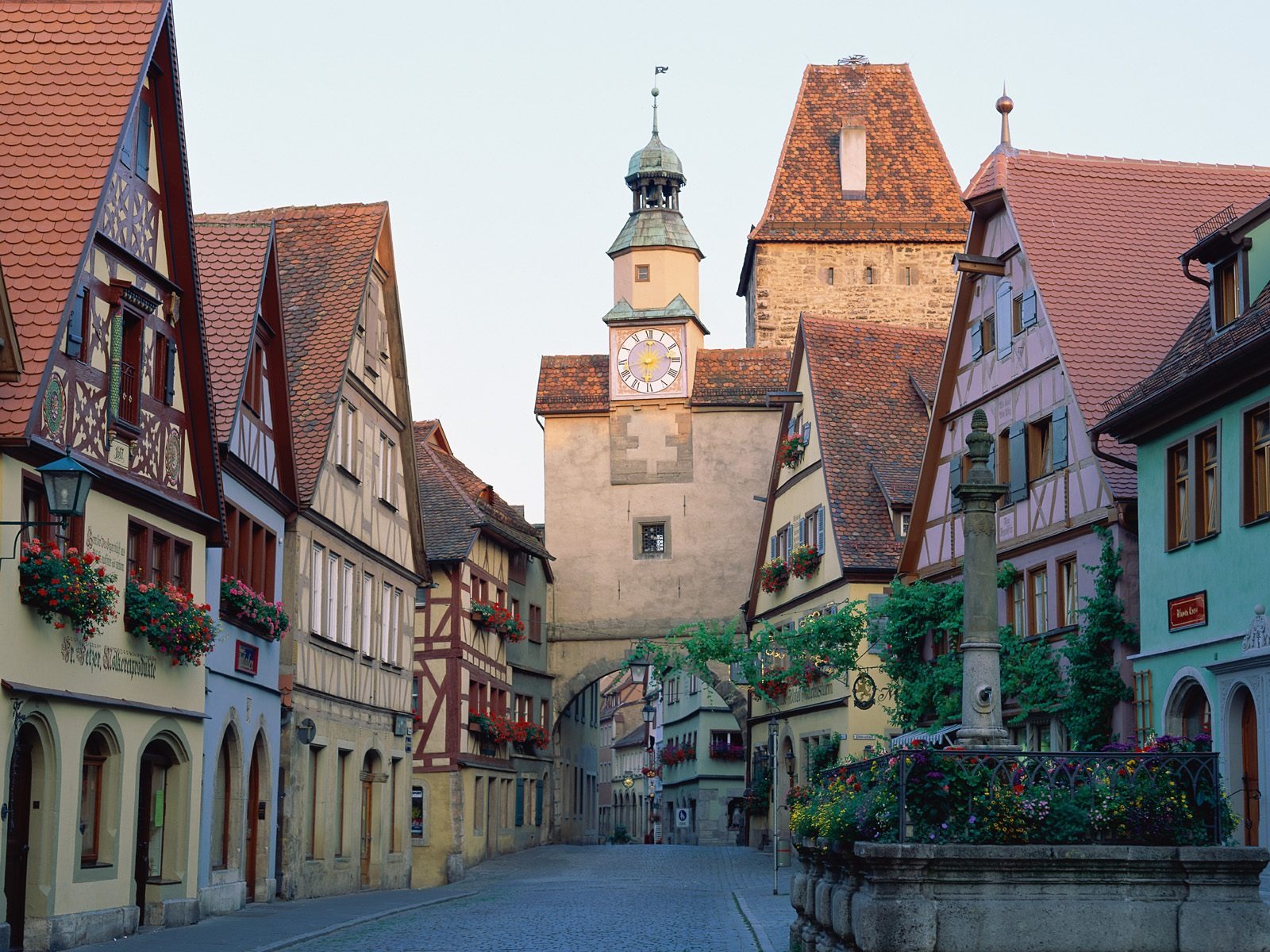 carta da parati della germania,cittadina,architettura medievale,costruzione,quartiere,architettura